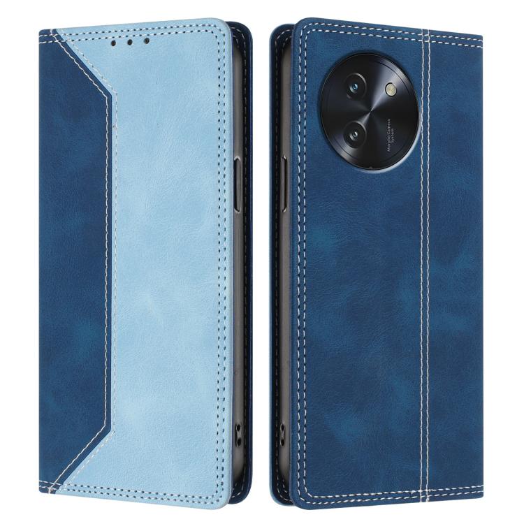 For Doogee Note 59 / 59 Pro Skin Feel Two-tone RFID Blocking Vegan Leather Phone Case