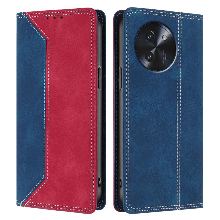 For Doogee Note 59 / 59 Pro Skin Feel Two-tone RFID Blocking Vegan Leather Phone Case