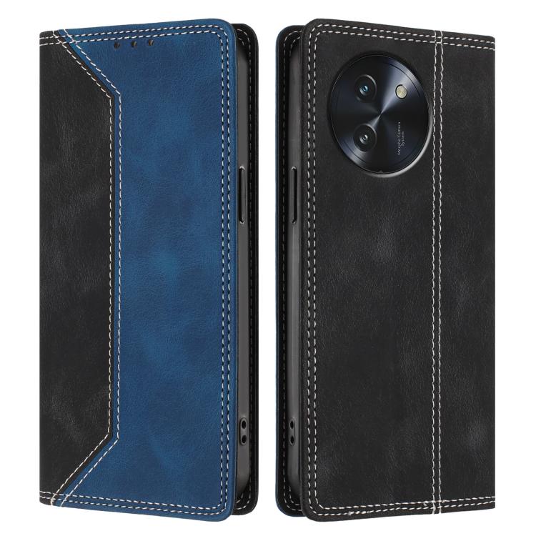 For Doogee Note 59 / 59 Pro Skin Feel Two-tone RFID Blocking Vegan Leather Phone Case