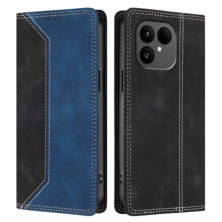 For Fairphone 6 Skin Feel Two-tone RFID Blocking Vegan Leather Phone Case