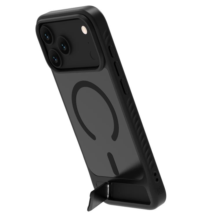 For iPhone 17 Pro Max LeReach Le-Chic Series Hidden Kickstand C-Shaped Magnetic Phone Case