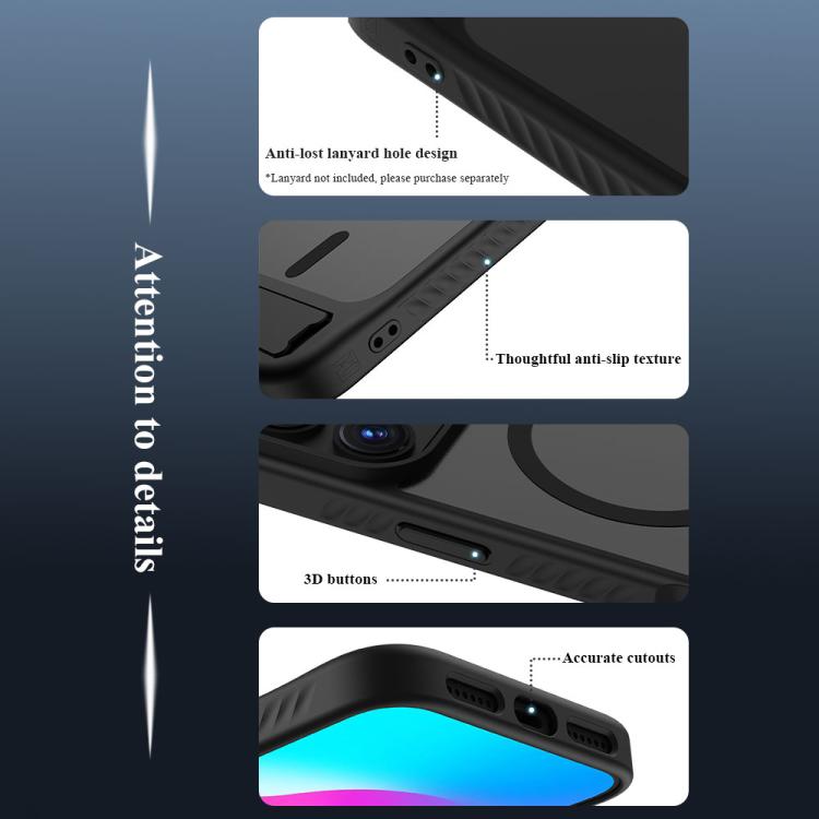 For iPhone 17 Pro Max LeReach Le-Chic Series Hidden Kickstand C-Shaped Magnetic Phone Case