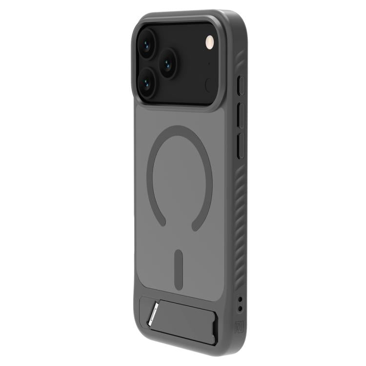 For iPhone 17 Pro Max LeReach Le-Chic Series Hidden Kickstand C-Shaped Magnetic Phone Case