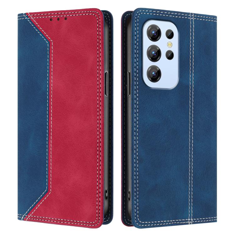 For Oukitel C1 / C1 Pro Skin Feel Two-tone RFID Blocking Vegan Leather Phone Case