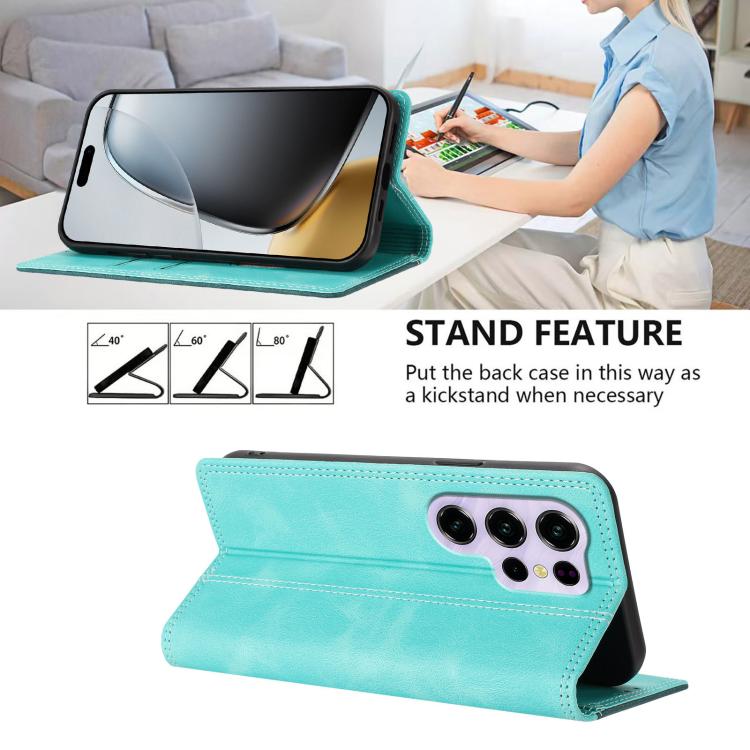 For Oukitel C2 4G 2025 Skin Feel Two-tone RFID Blocking Vegan Leather Phone Case