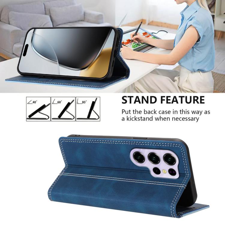 For Oukitel C2 4G 2025 Skin Feel Two-tone RFID Blocking Vegan Leather Phone Case