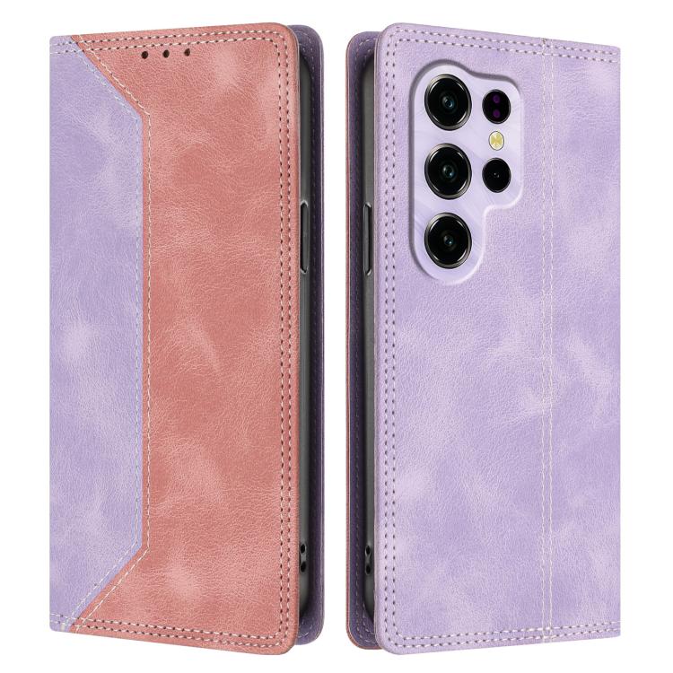 For Oukitel C2 4G 2025 Skin Feel Two-tone RFID Blocking Vegan Leather Phone Case