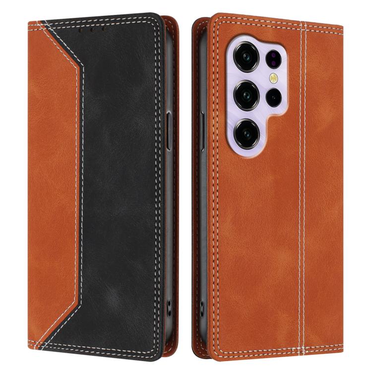 For Oukitel C2 4G 2025 Skin Feel Two-tone RFID Blocking Vegan Leather Phone Case