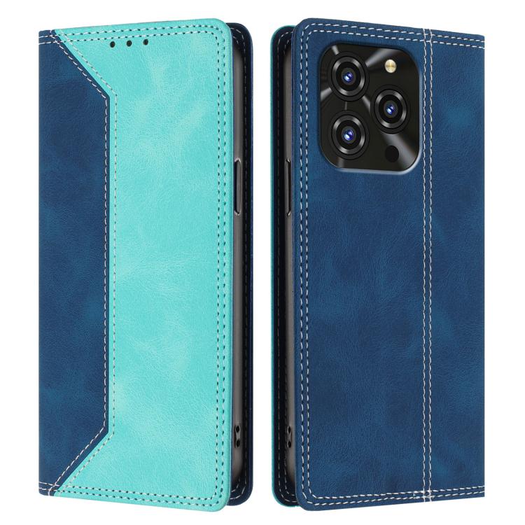 For Oukitel C3 4G 2025 Skin Feel Two-tone RFID Blocking Vegan Leather Phone Case