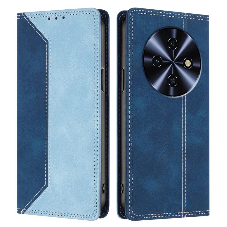 For Oukitel C5 4G 2025 Skin Feel Two-tone RFID Blocking Vegan Leather Phone Case