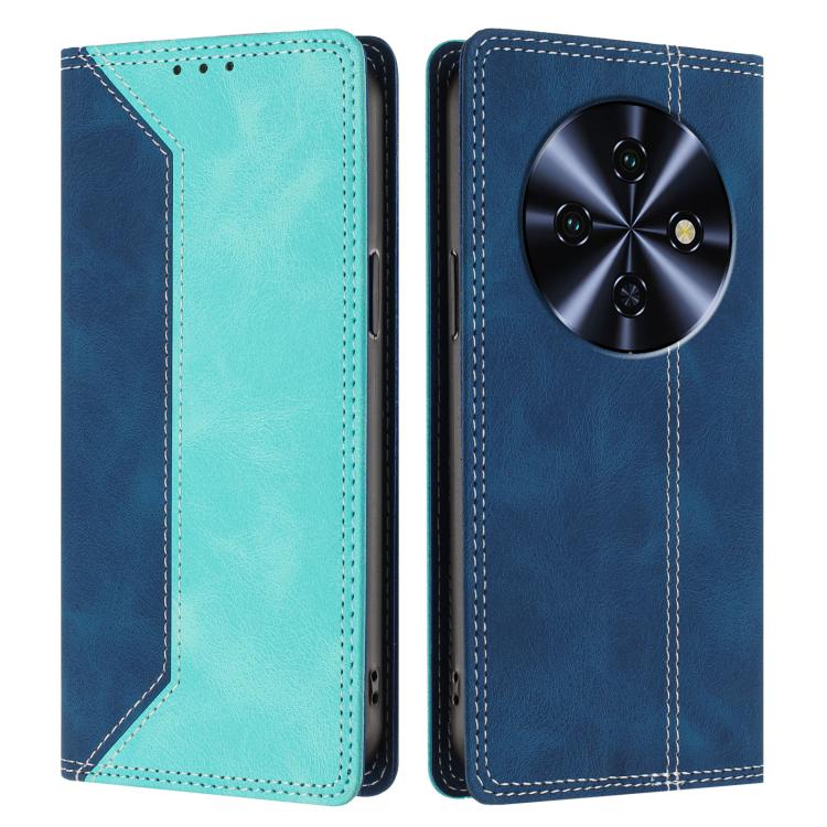 For Oukitel C5 4G 2025 Skin Feel Two-tone RFID Blocking Vegan Leather Phone Case