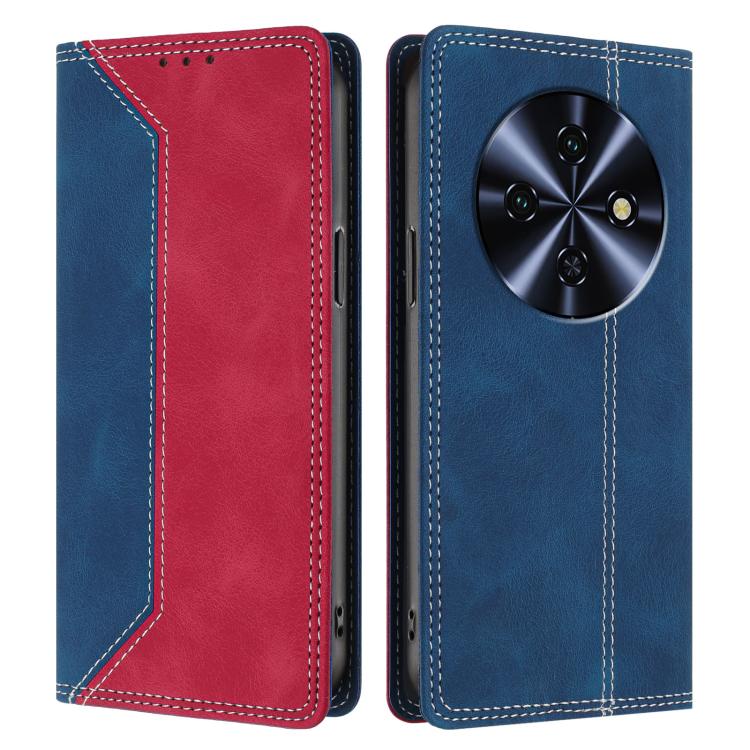 For Oukitel C5 4G 2025 Skin Feel Two-tone RFID Blocking Vegan Leather Phone Case