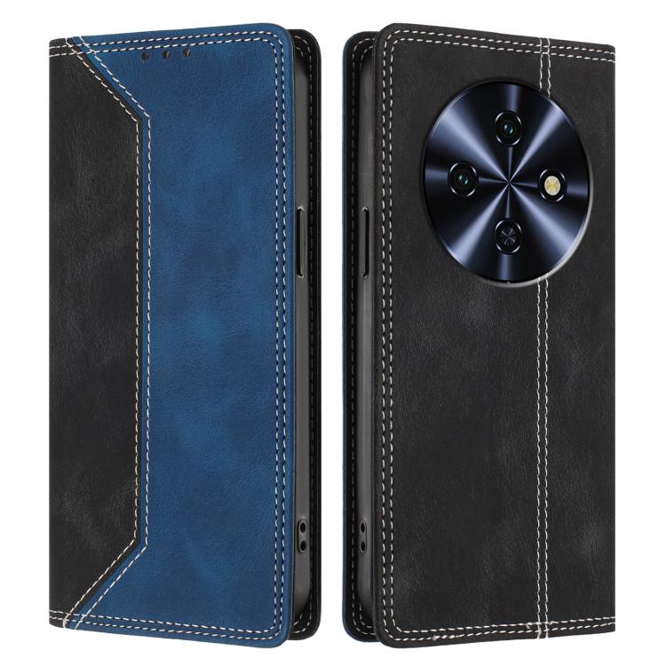 For Oukitel C5 4G 2025 Skin Feel Two-tone RFID Blocking Vegan Leather Phone Case