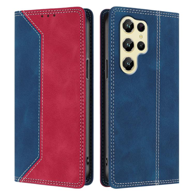 For Oukitel C61 / C61 Pro Skin Feel Two-tone RFID Blocking Vegan Leather Phone Case