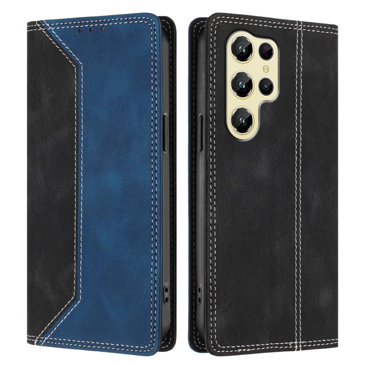 For Oukitel C61 / C61 Pro Skin Feel Two-tone RFID Blocking Vegan Leather Phone Case