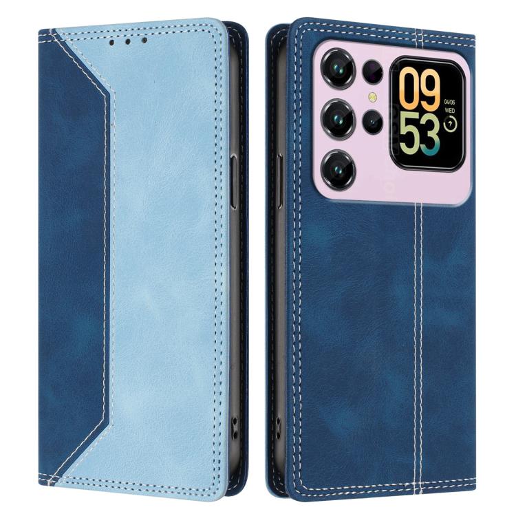 For Oukitel C62 / C62 Pro Skin Feel Two-tone RFID Blocking Vegan Leather Phone Case