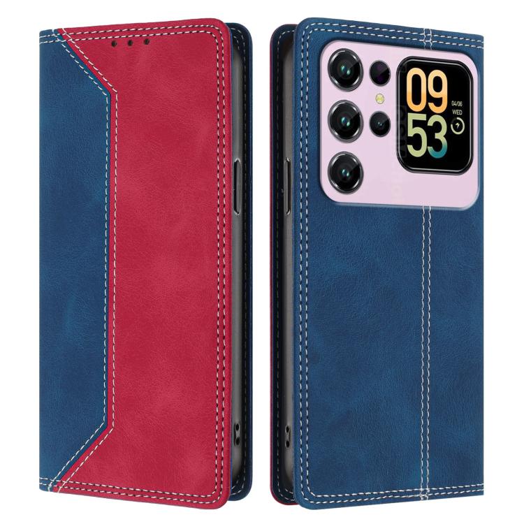 For Oukitel C62 / C62 Pro Skin Feel Two-tone RFID Blocking Vegan Leather Phone Case