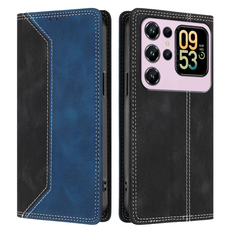 For Oukitel C62 / C62 Pro Skin Feel Two-tone RFID Blocking Vegan Leather Phone Case