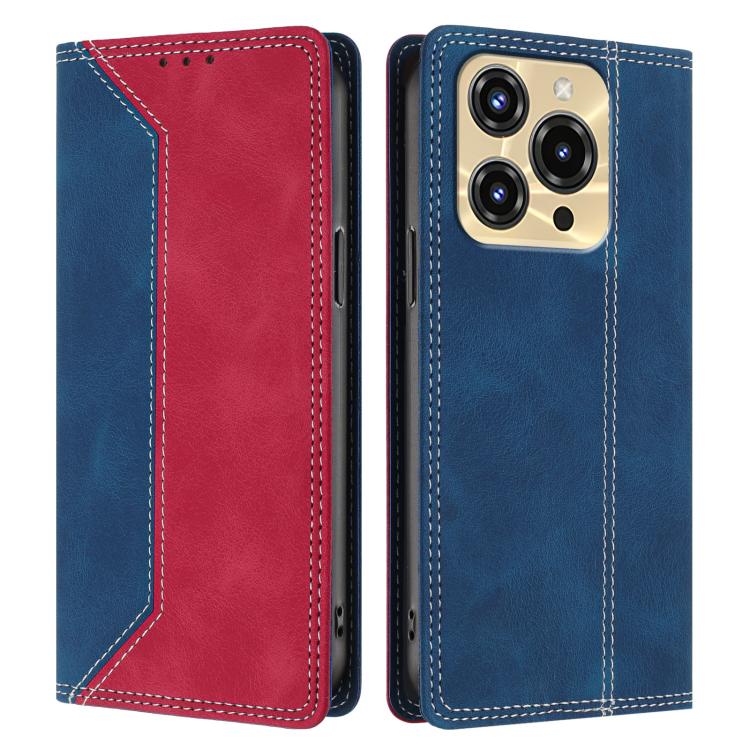 For Oukitel C69 Skin Feel Two-tone RFID Blocking Vegan Leather Phone Case