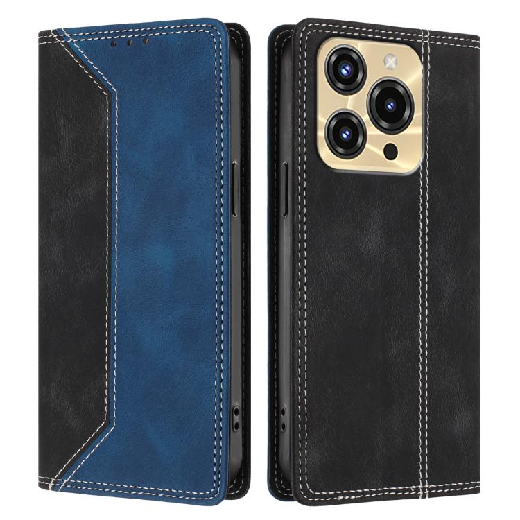 For Oukitel C69 Skin Feel Two-tone RFID Blocking Vegan Leather Phone Case