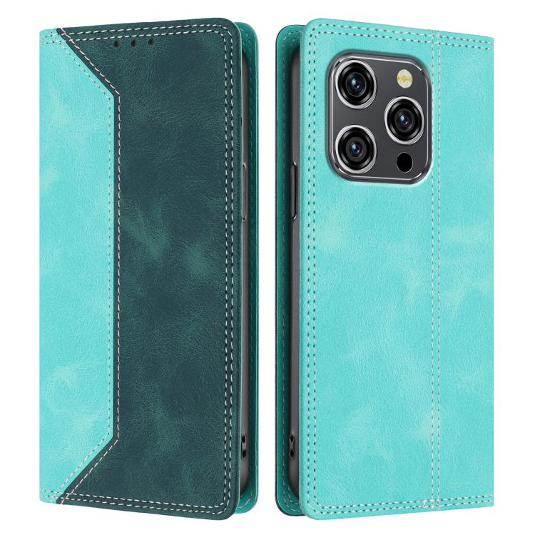 For Oukitel WP52 5G Skin Feel Two-tone RFID Blocking Vegan Leather Phone Case