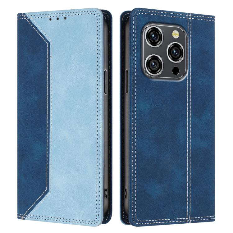 For Oukitel WP52 5G Skin Feel Two-tone RFID Blocking Vegan Leather Phone Case
