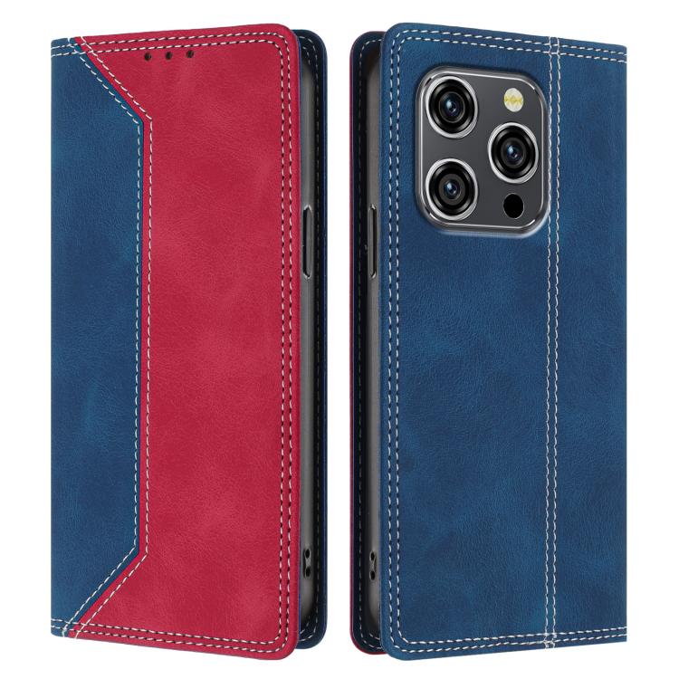 For Oukitel WP52 5G Skin Feel Two-tone RFID Blocking Vegan Leather Phone Case