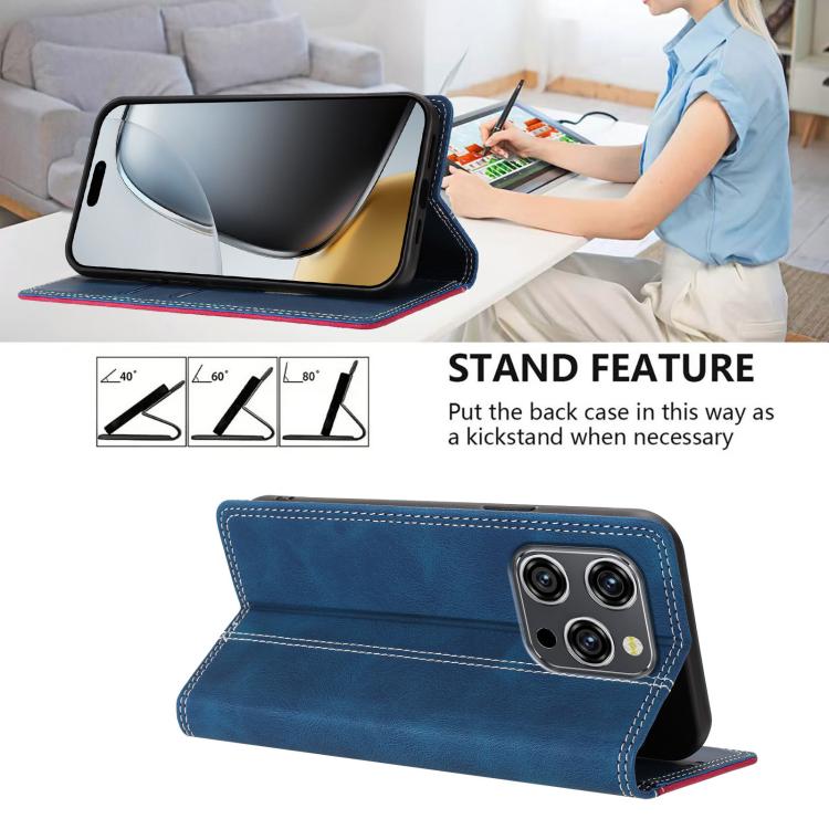 For Oukitel WP52 5G Skin Feel Two-tone RFID Blocking Vegan Leather Phone Case