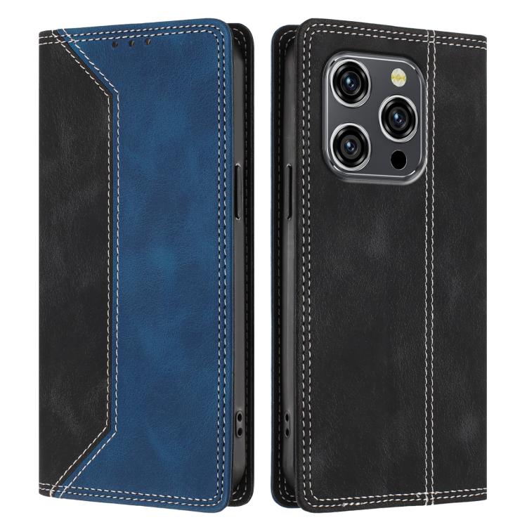 For Oukitel WP52 5G Skin Feel Two-tone RFID Blocking Vegan Leather Phone Case