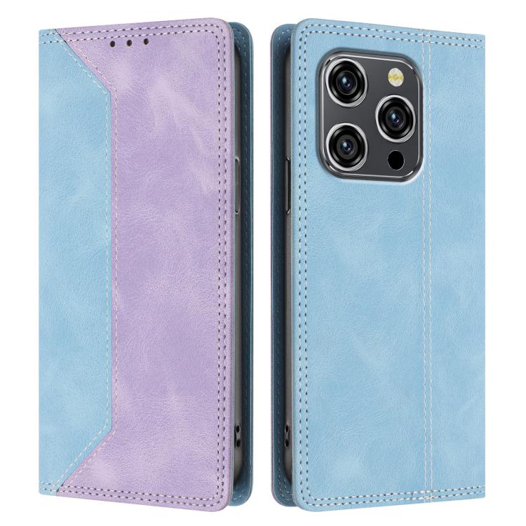 For Oukitel WP52 5G Skin Feel Two-tone RFID Blocking Vegan Leather Phone Case