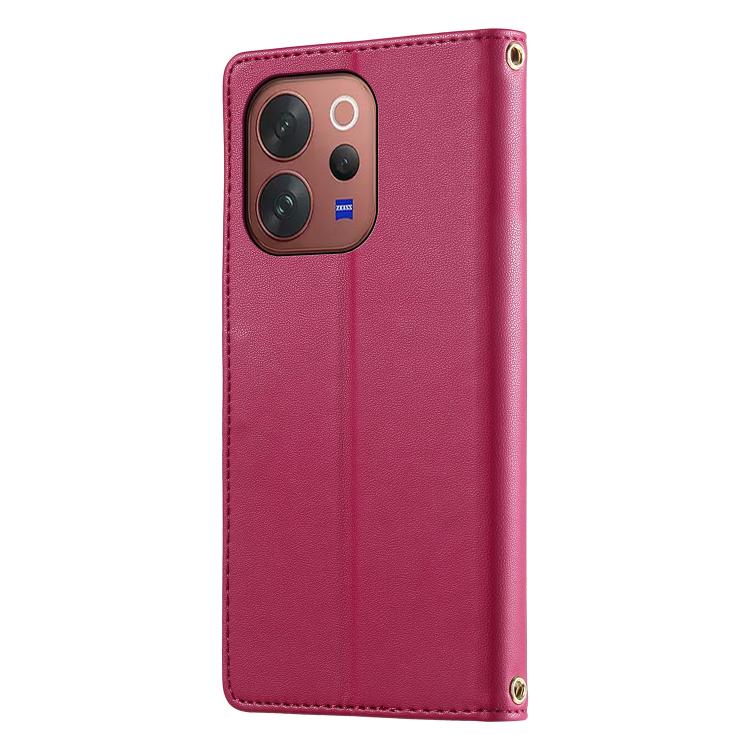 For vivo V70 5G / vivo S50 5G Cute Cats Magnetic Closure Vegan Leather Phone Case with Strap
