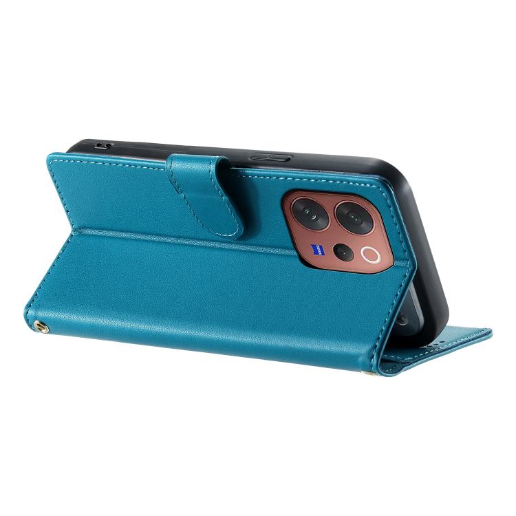 For vivo V70 5G / vivo S50 5G Cute Cats Magnetic Closure Vegan Leather Phone Case with Strap
