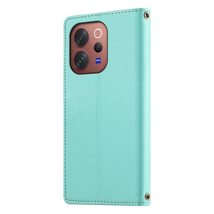 For vivo V70 5G / vivo S50 5G Cute Cats Magnetic Closure Vegan Leather Phone Case with Strap