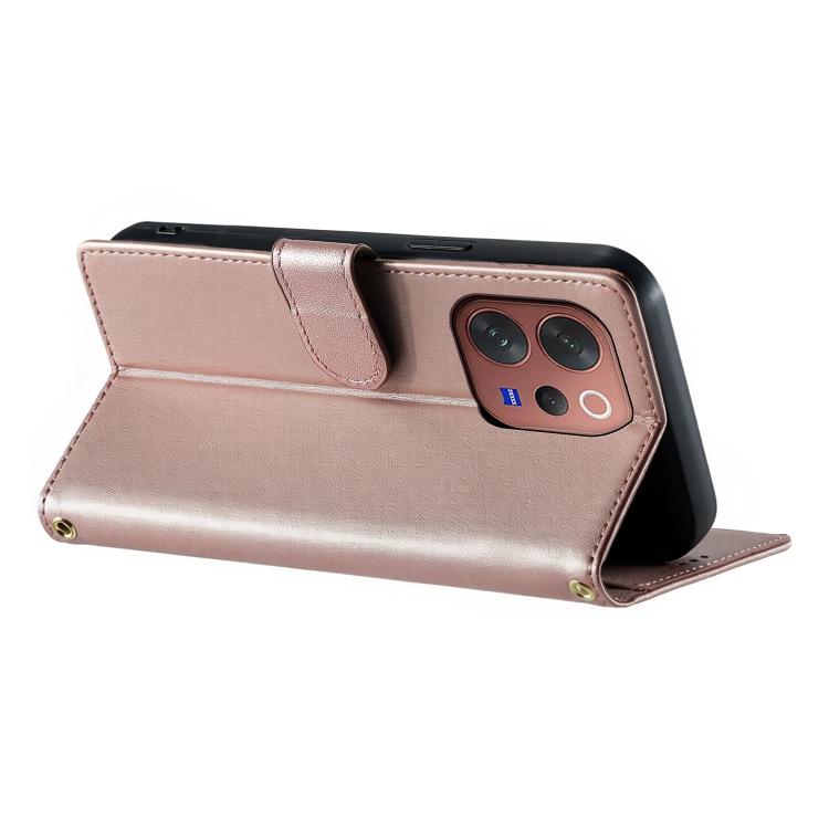 For vivo V70 5G / vivo S50 5G Cute Cats Magnetic Closure Vegan Leather Phone Case with Strap