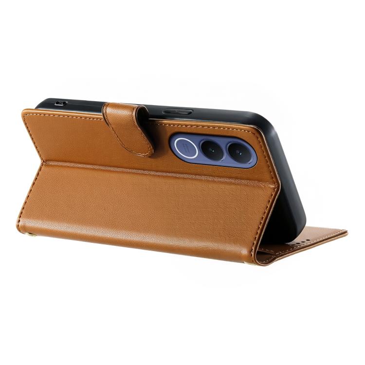 For vivo V70 FE 5G Cute Cats Magnetic Closure Vegan Leather Phone Case with Strap