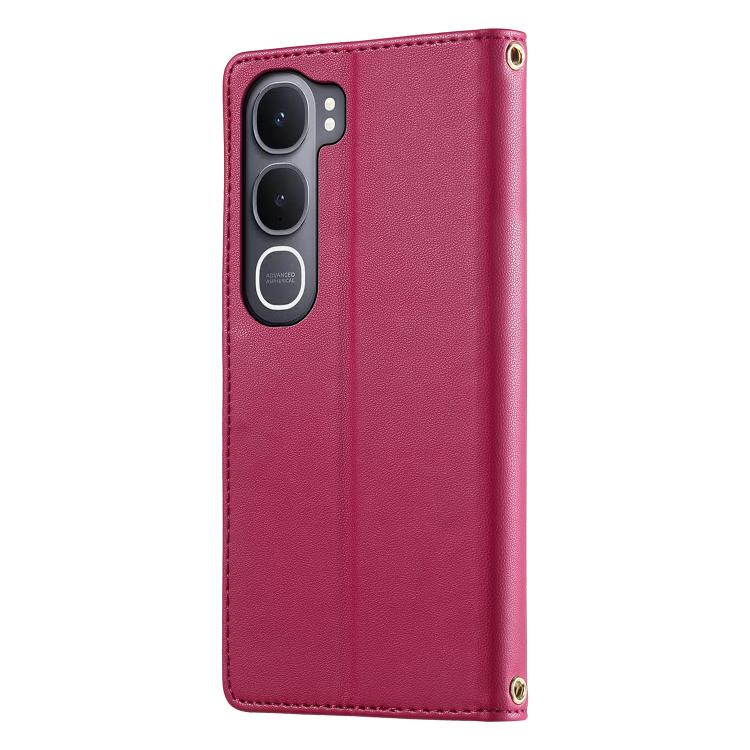 For vivo Y31 5G 2025 Cute Cats Magnetic Closure Vegan Leather Phone Case with Strap