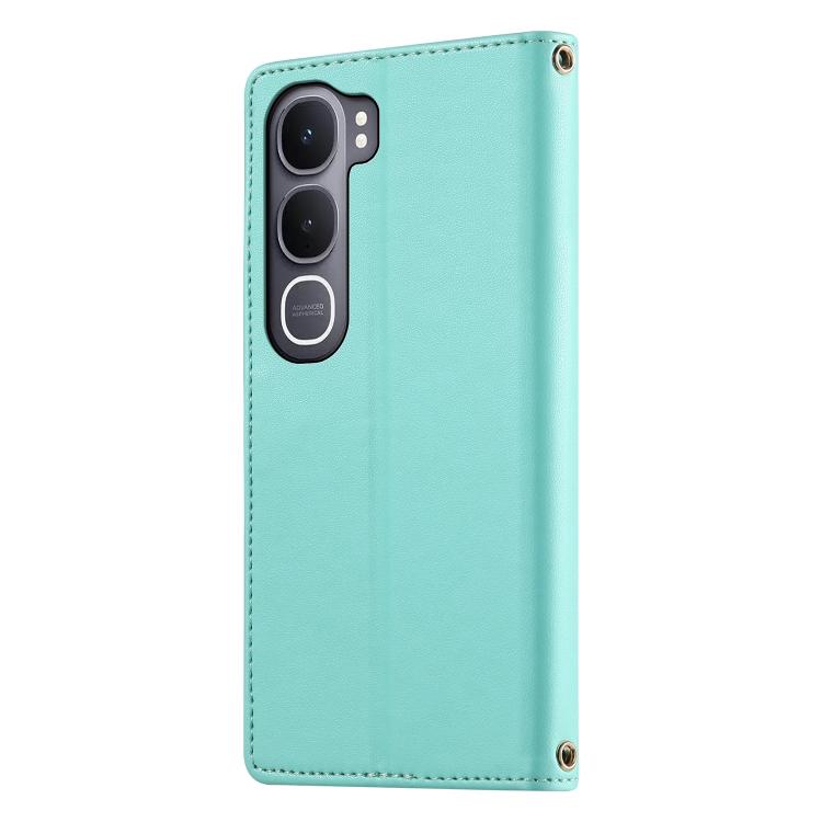 For vivo Y31 5G 2025 Cute Cats Magnetic Closure Vegan Leather Phone Case with Strap