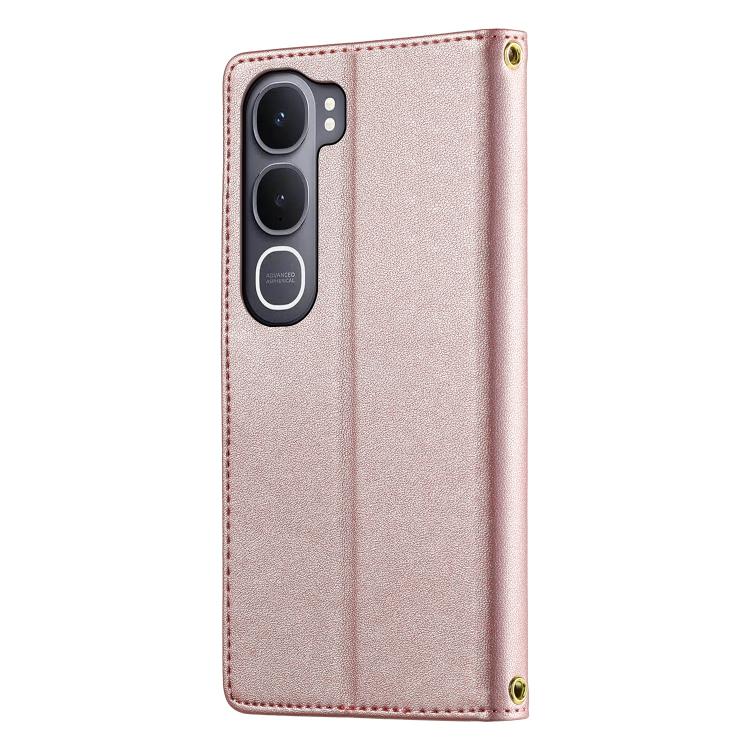 For vivo Y31 5G 2025 Cute Cats Magnetic Closure Vegan Leather Phone Case with Strap