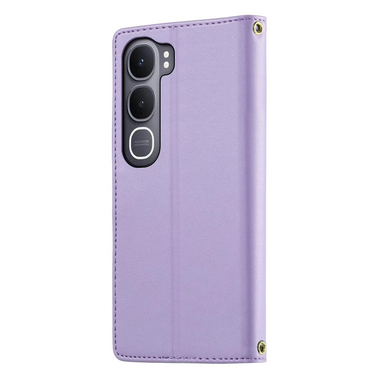 For vivo Y31 5G 2025 Cute Cats Magnetic Closure Vegan Leather Phone Case with Strap