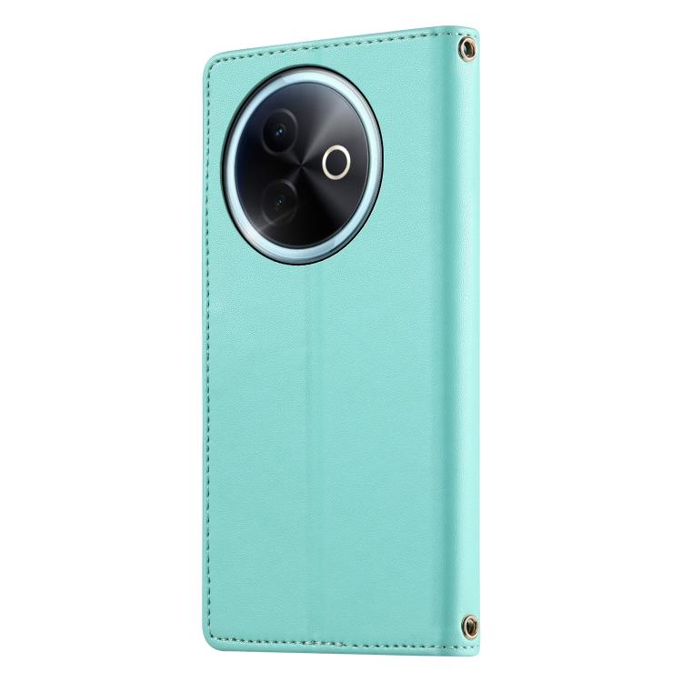 For vivo Y39 5G Cute Cats Magnetic Closure Vegan Leather Phone Case with Strap
