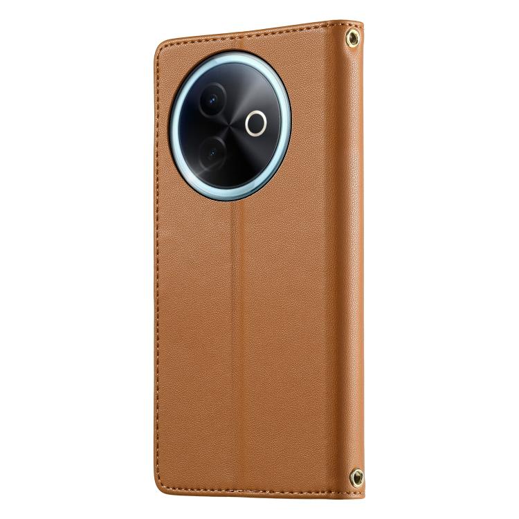 For vivo Y39 5G Cute Cats Magnetic Closure Vegan Leather Phone Case with Strap