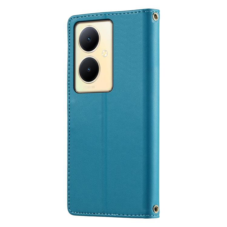 For vivo Y78 / vivo Y78+ Cute Cats Magnetic Closure Vegan Leather Phone Case with Strap