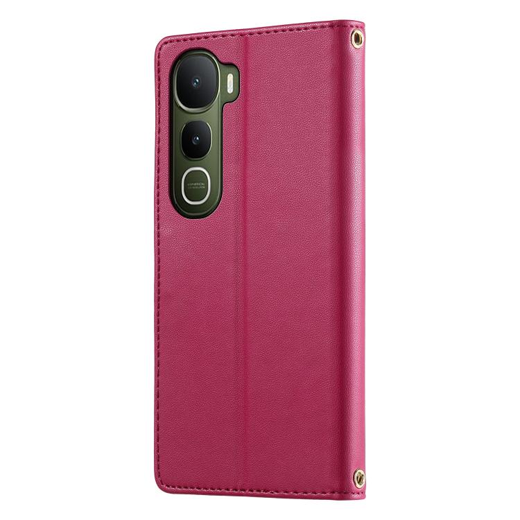 For vivo Y400 5G / 4G Cute Cats Magnetic Closure Vegan Leather Phone Case with Strap