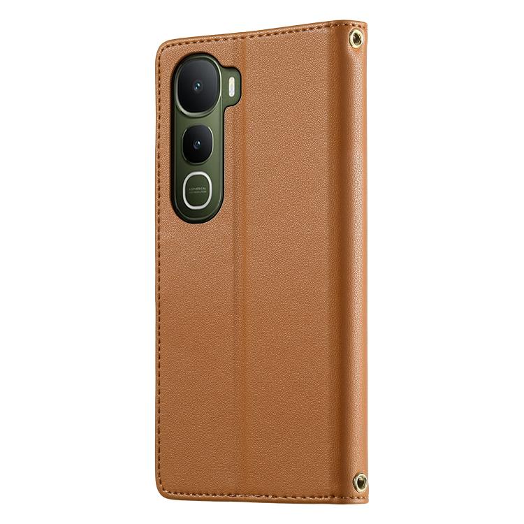 For vivo Y400 5G / 4G Cute Cats Magnetic Closure Vegan Leather Phone Case with Strap