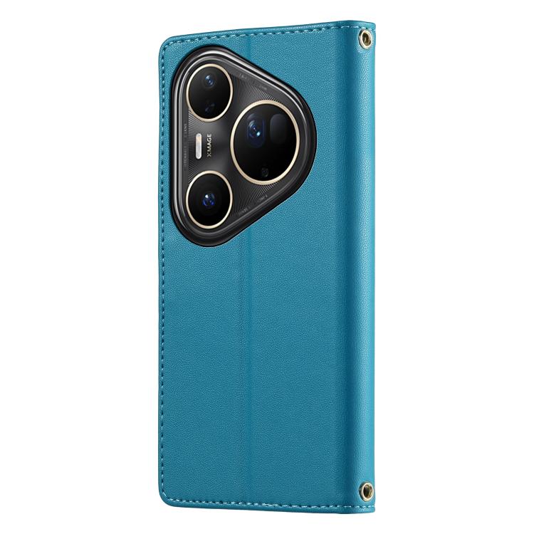 For Huawei Pura 80 Ultra 5G Cute Cats Magnetic Closure Vegan Leather Phone Case with Strap