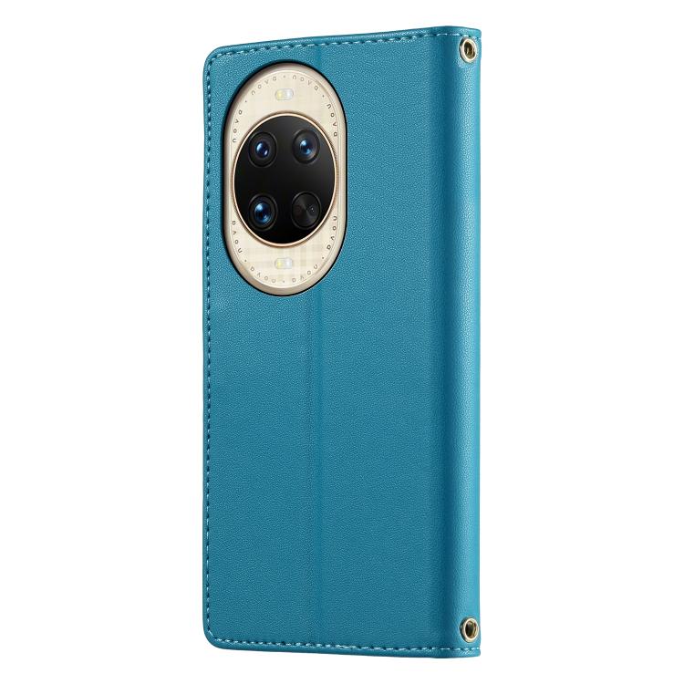For Huawei nova 14 Ultra Cute Cats Magnetic Closure Vegan Leather Phone Case with Strap