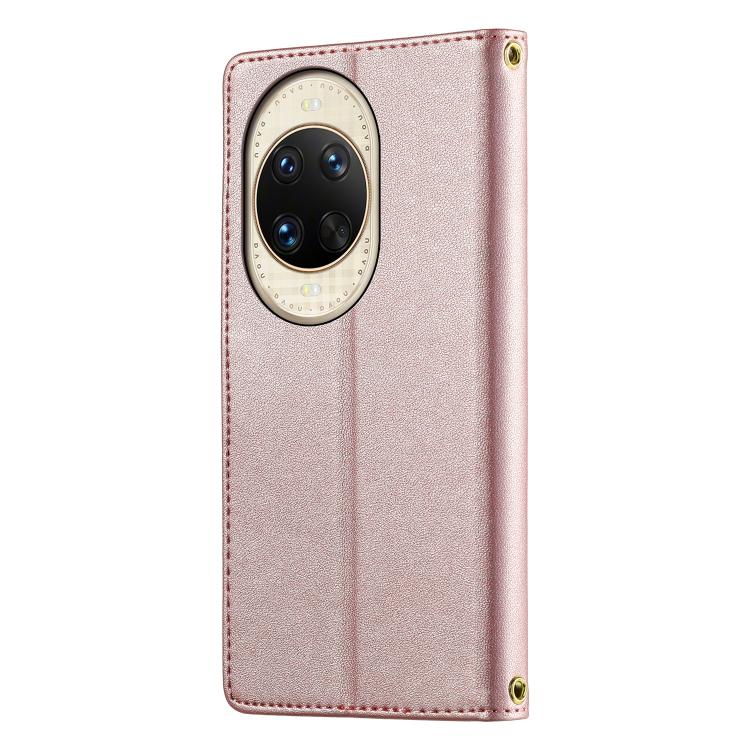For Huawei nova 14 Ultra Cute Cats Magnetic Closure Vegan Leather Phone Case with Strap