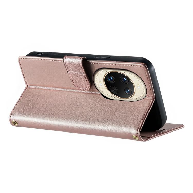 For Huawei nova 14 Ultra Cute Cats Magnetic Closure Vegan Leather Phone Case with Strap