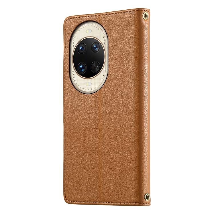For Huawei nova 14 Ultra Cute Cats Magnetic Closure Vegan Leather Phone Case with Strap