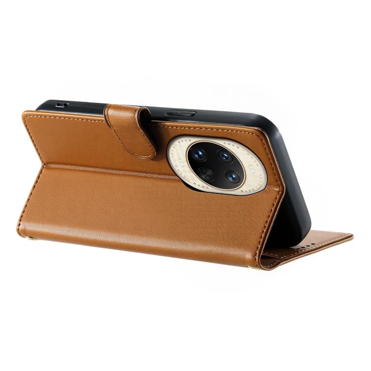 For Huawei nova 14 Ultra Cute Cats Magnetic Closure Vegan Leather Phone Case with Strap
